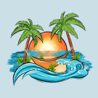 Sunset Beach Scene Ladies Tee | Teevron