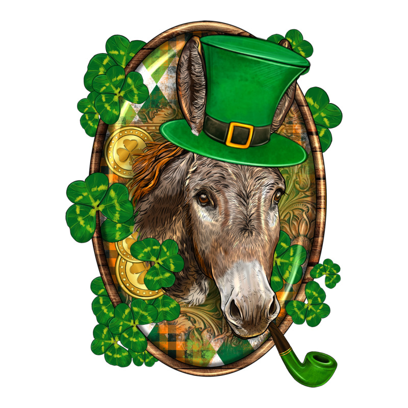 St. Patrick's Day Donkey Zipper Hoodie by CowGirlArtShop | Teevron