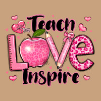 Teach Love Inspire Teacher Valentines Day Vintage Tee | Teevron