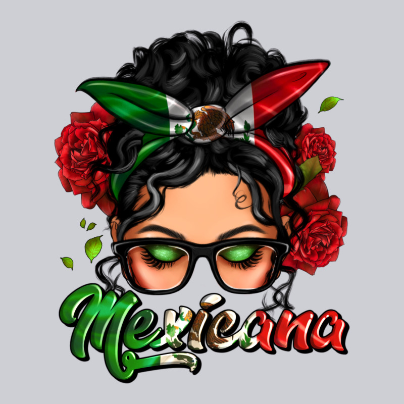 Mexicana Woman Messy Bun Classic Tee by LillyAllenDesigns | Teevron