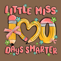 Little Miss 100 Days Smarter Premium Tee | Teevron