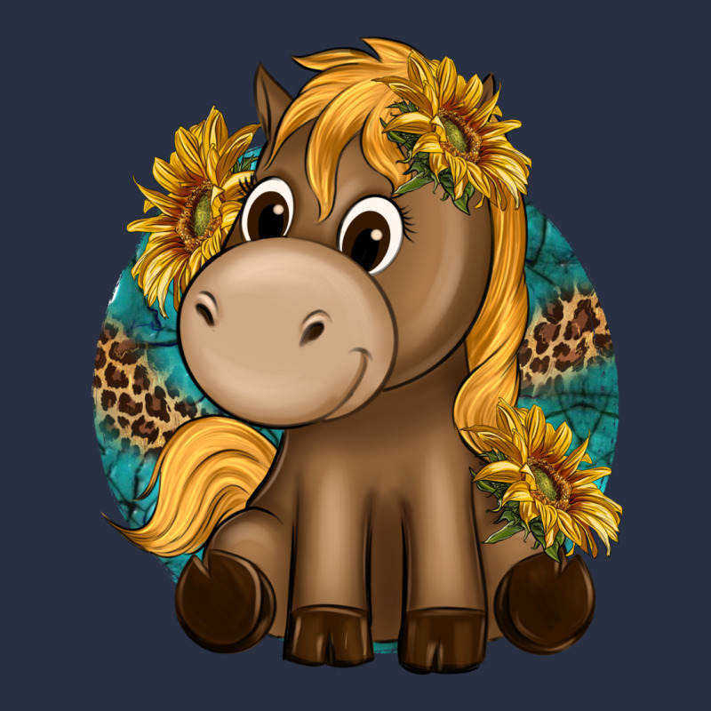 Cute Baby Horse Amd Sunflowers Heavyweight Sweatshirt by texasbilliewilder | Teevron
