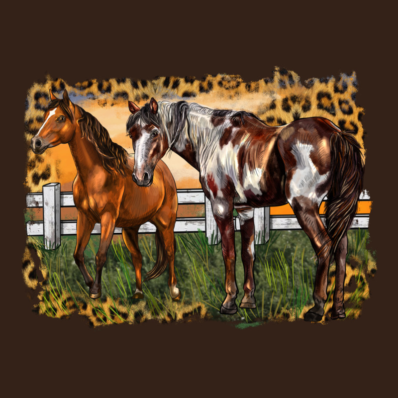 2 Horses At The Ranch Heavy Core Tee by LillyAllenDesigns | Teevron