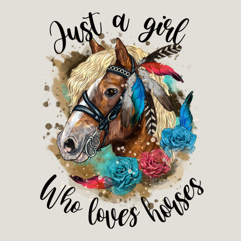 Just A Girl Who Loves Horses Haflinger Heavy Core Tee by LillyAllenDesigns | Teevron