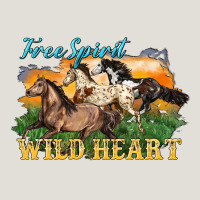 Free Spirit Wild Heart 3 Horses Heavy Core Tee | Teevron