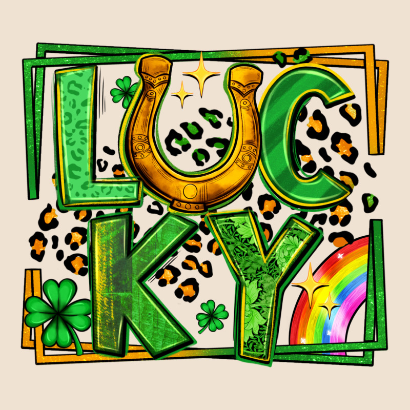 Lucky Horseshoe St Patricks Day Leopard Frame Urban Hoodie by LillyAllenDesigns | Teevron