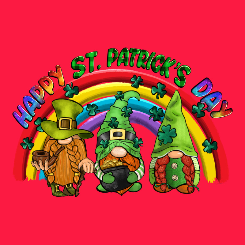 Happy St. Patrick's Day Rainbow Gnomes Zipper Hoodie by CowGirlArtShop | Teevron