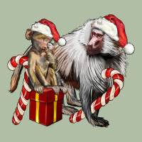 Christmas Baboon Baby And Mama Urban Heavy Tee | Teevron