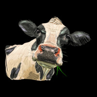 Holstein Heifer Face Heavy Core Tee | Teevron