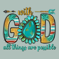 With God All Things Are Possible With Turquoise Gemstone Bbs Heavyweight Hoodie | Teevron