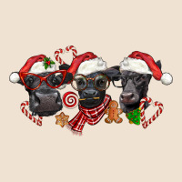 Christmas Black Angus Cows Urban Heavy Tee | Teevron