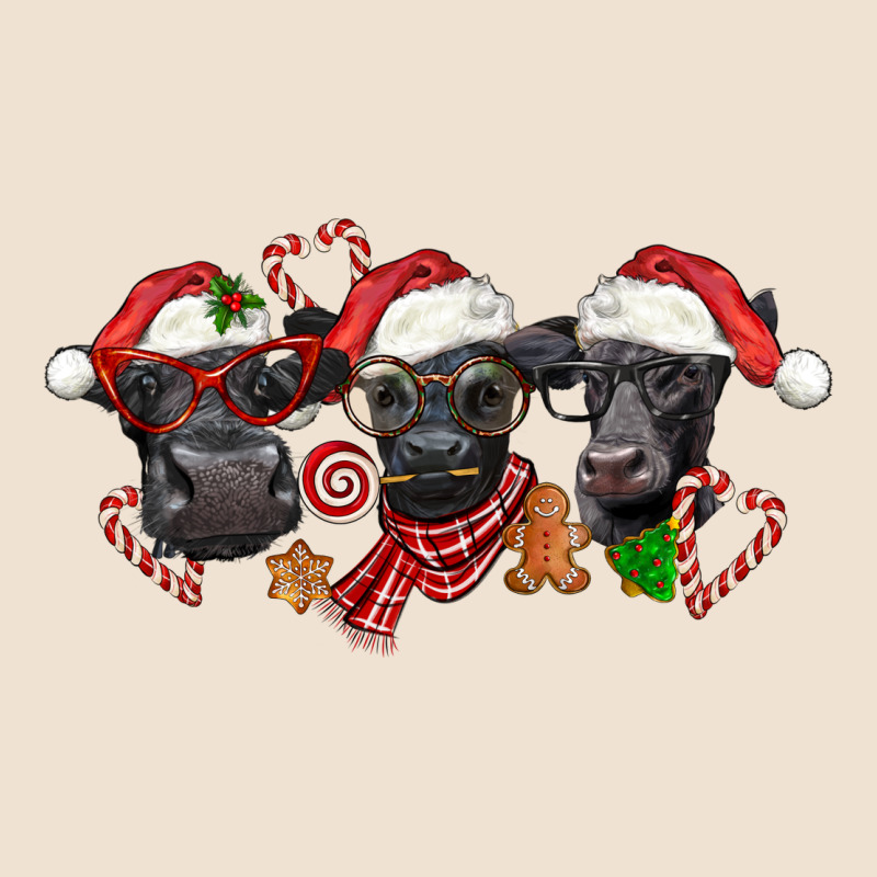 Christmas Black Angus Cows Urban Heavy Tee by LillyAllenDesigns | Teevron