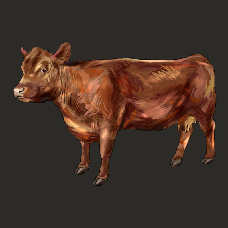 Red Angus Cow Heavy Core Tee by LillyAllenDesigns | Teevron