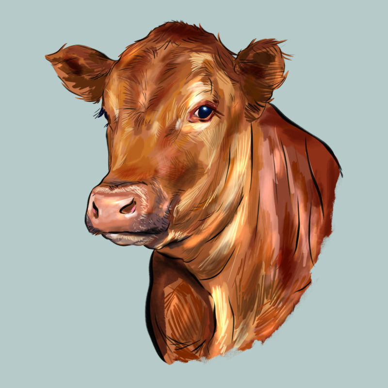Red Angus Cattle Cow Heavy Core Tee by LillyAllenDesigns | Teevron