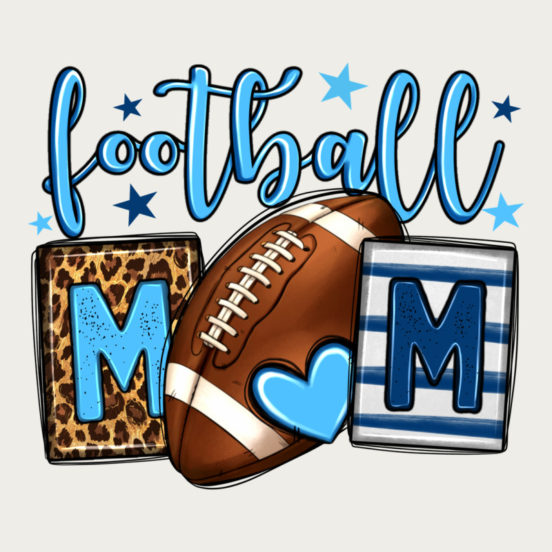Football Mom Blue Team Color  Mother's Day Zipper Hoodie by HowdyJamesFarm | Teevron