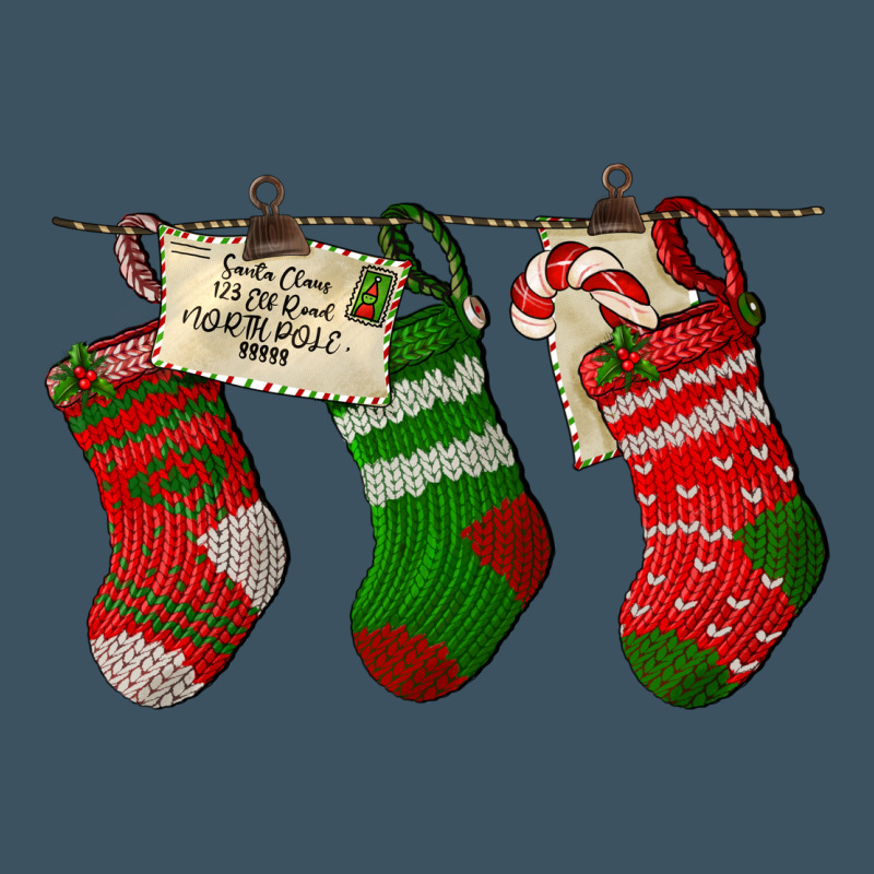 Christmas Socks With Santa Letter Urban Heavy Tee by LillyAllenDesigns | Teevron