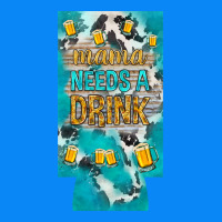Mama Needs A Drink Slim Can Cooler Mother's Day Zipper Hoodie | Teevron