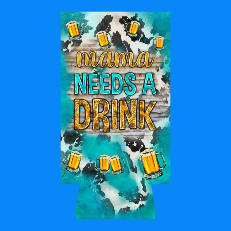 Mama Needs A Drink Slim Can Cooler Mother's Day Zipper Hoodie by HowdyJamesFarm | Teevron