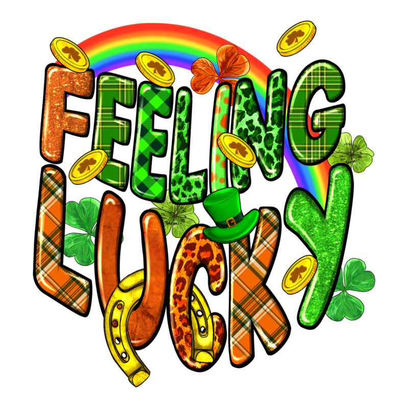 St. Patrick's Day Feeling Lucky Zipper Hoodie by CowGirlArtShop | Teevron
