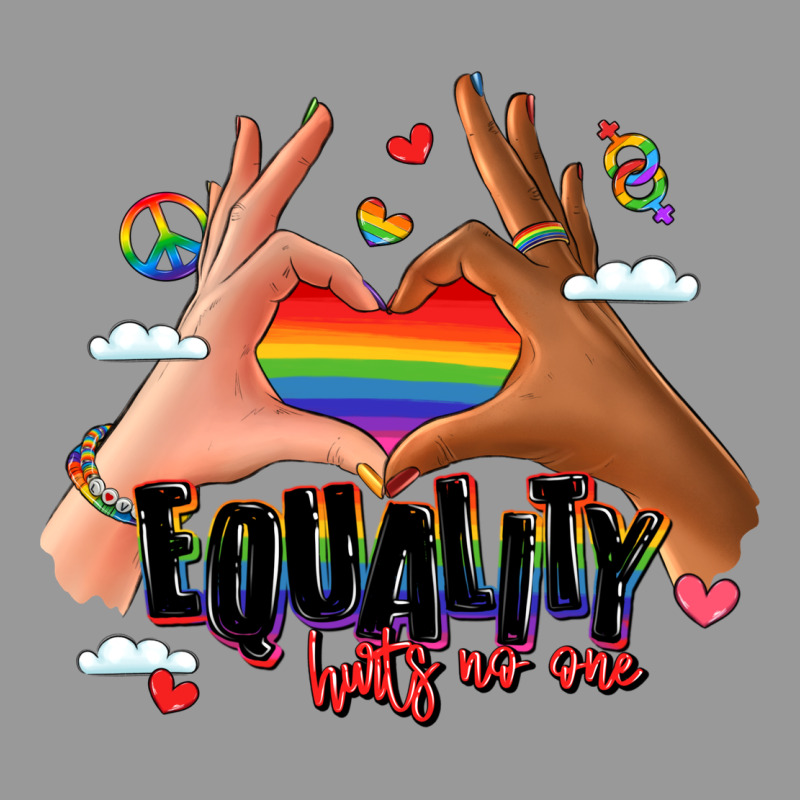 Equality Hurts No One Lgbtq Hands Vintage Hoodie by LillyAllenDesigns | Teevron