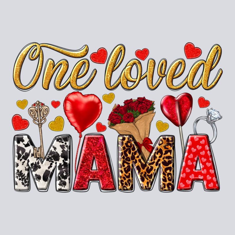 One Loved Mama Valentines Day Zipper Hoodie by HowdyJamesFarm | Teevron