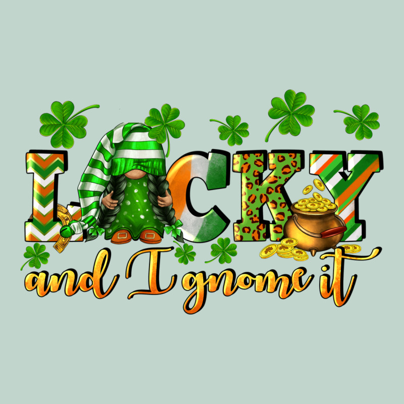 Lucky And I Gnome It St. Patrick's Day Zipper Hoodie by CowGirlArtShop | Teevron