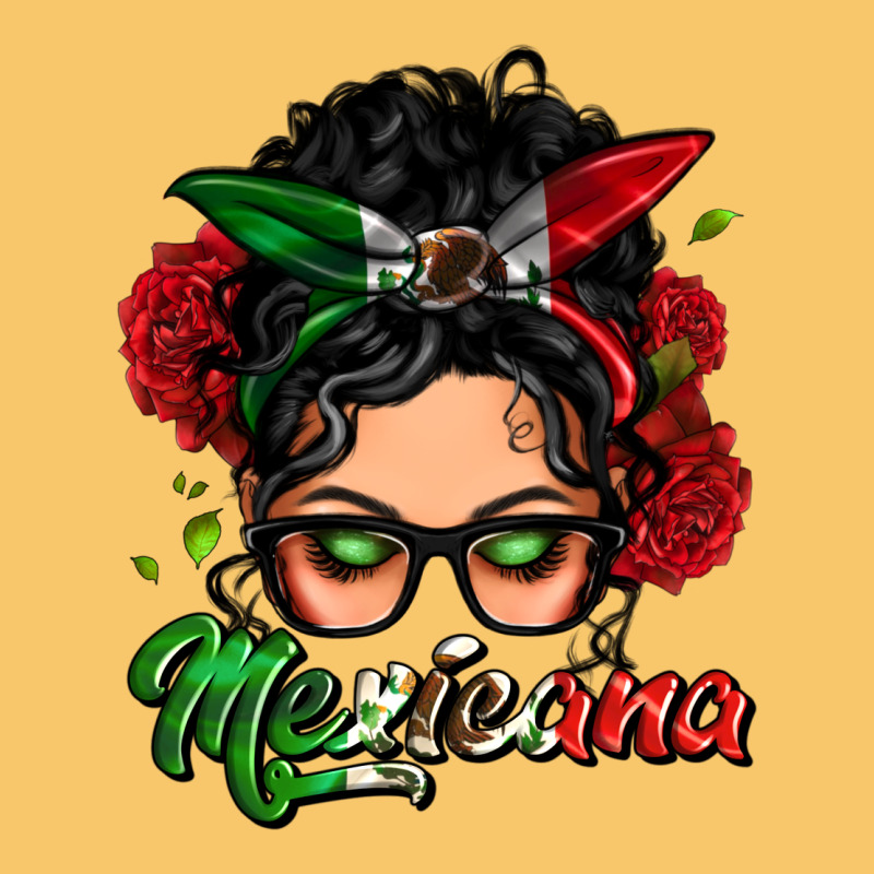 Mexicana Woman Messy Bun Vintage Hoodie by LillyAllenDesigns | Teevron