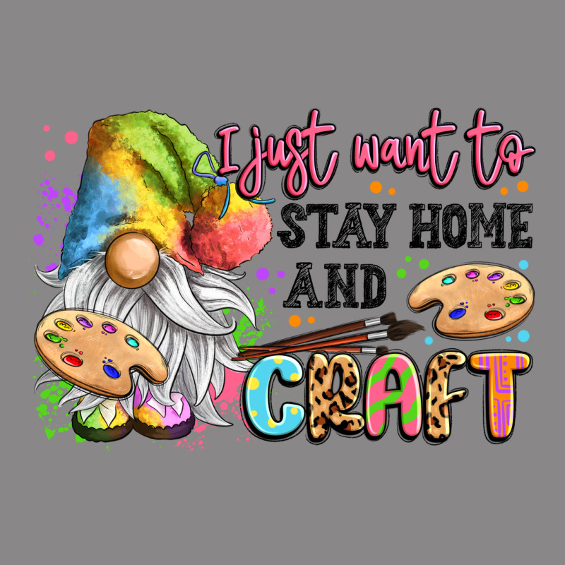 I Just Want To Stay Home And Craft Vintage Tee by LillyAllenDesigns | Teevron