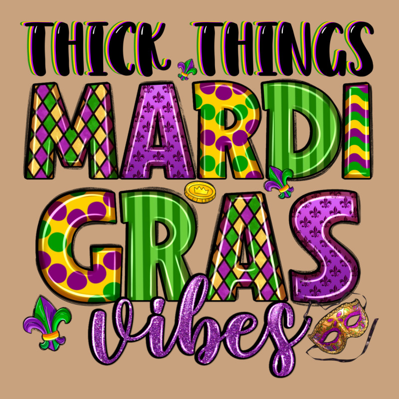 Thick Things Mardi Gras Vibes Vintage Tee by LillyAllenDesigns | Teevron