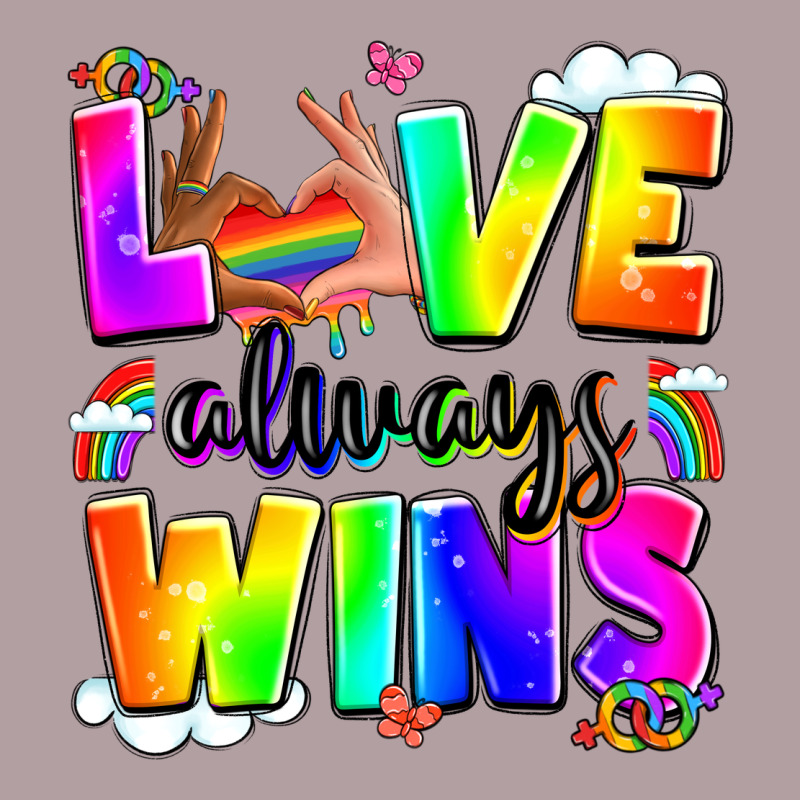 Love Always Wins Vintage Hoodie by LillyAllenDesigns | Teevron