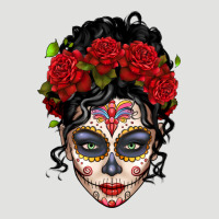 Mexican Sugar Skull Messy Bun Woman Classic Tee | Teevron