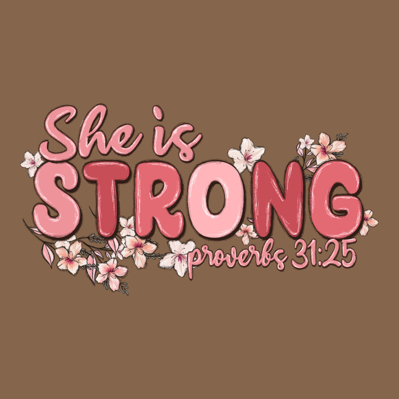 She Is Strong Proverbs 31 25 Premium Tee by MaliasSmallBusiness | Teevron