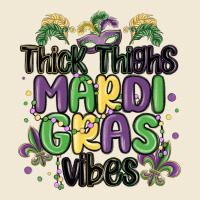 Thick Thighs Mardi Gras Vibes Premium Tee | Teevron