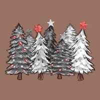 Black And White Christmas Trees With Lights Premium Hoodie | Teevron