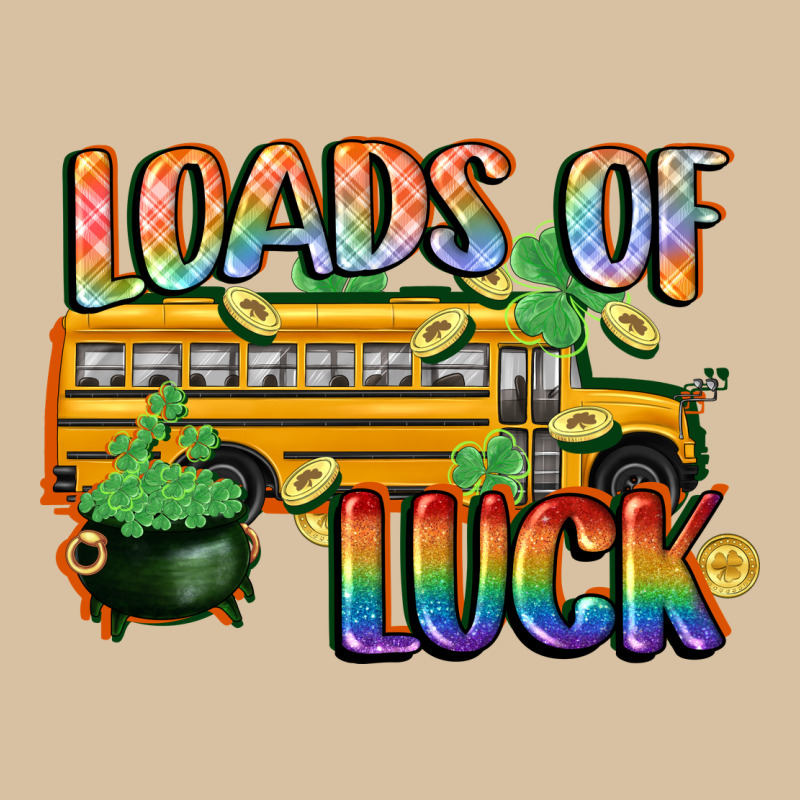 Loads Of Luck With School Bus St. Patrick's Day Heavyweight Hoodie by FaDigitalArtStudio | Teevron