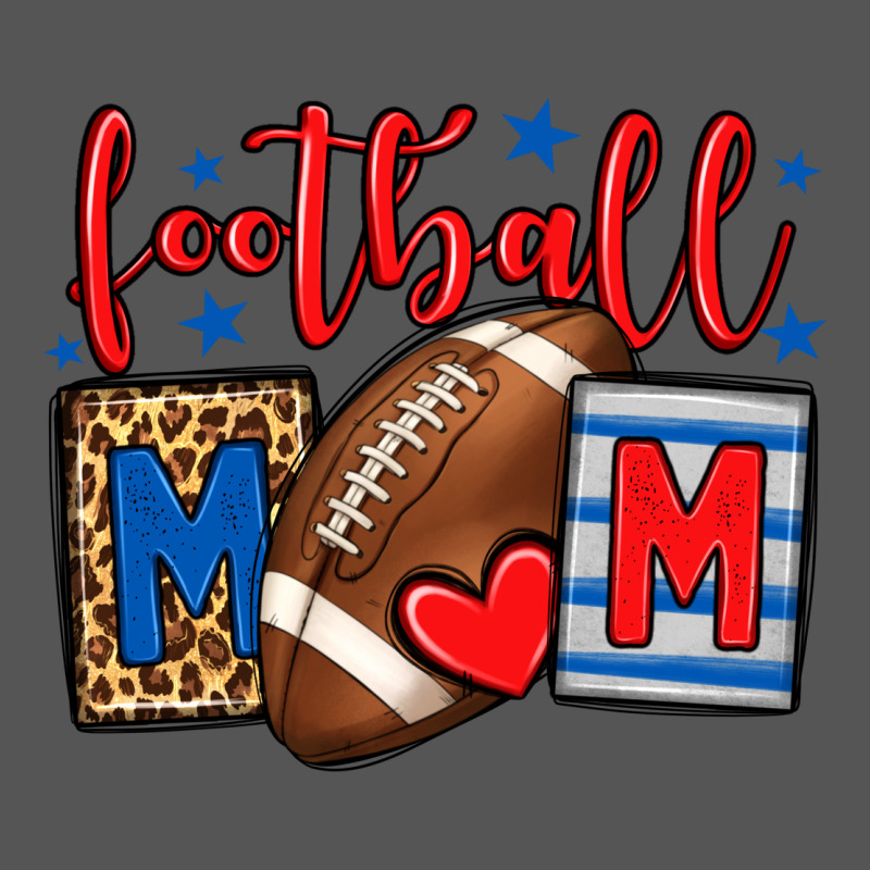 Football Mom Red And Blue Team Color Mother's Day Zipper Hoodie by HowdyJamesFarm | Teevron