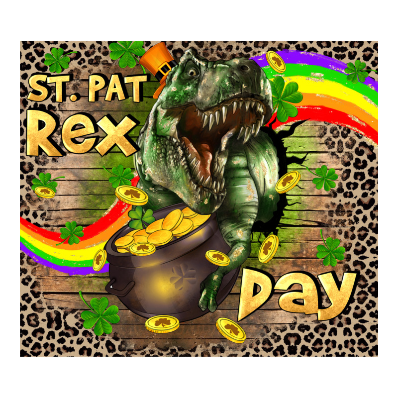 St. Pat Rex Day Zipper Hoodie by CowGirlArtShop | Teevron