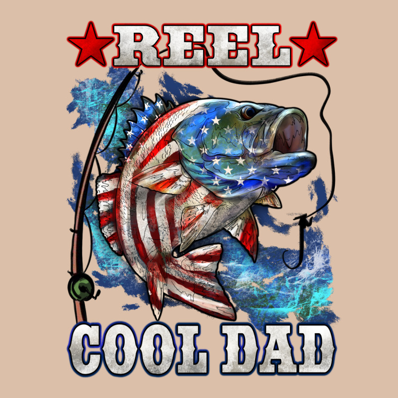 Reel Cool Dad Bass 4th Of July Urban Heavy Tee by LillyAllenDesigns | Teevron
