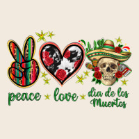 Peace Love Dia De Los Muertos Mexico Zipper Hoodie | Teevron