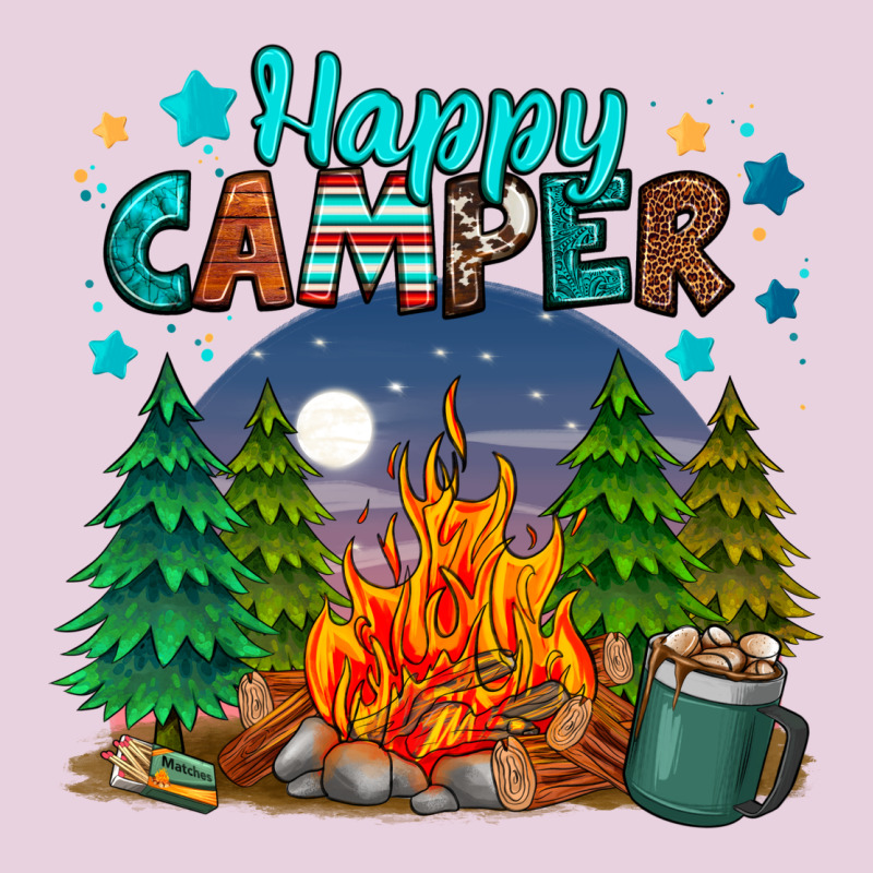 Happy Camper Ladies Tee by MaliasSmallBusiness | Teevron