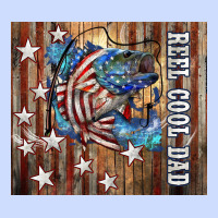 Western Reel Cool Dad American Flag Bass Urban Heavy Tee | Teevron