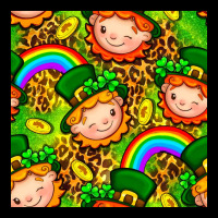 St. Patrick's Dwarf Seamless Pattern Digital Paper Premium Sweatshirt | Teevron