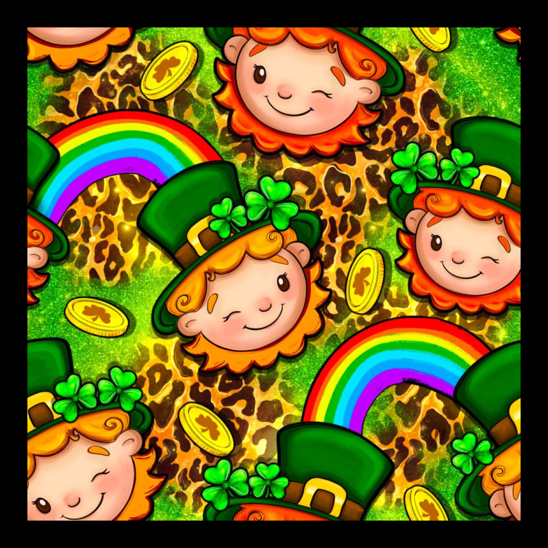 St. Patrick's Dwarf Seamless Pattern Digital Paper Premium Sweatshirt by BundleAndBundleShop | Teevron