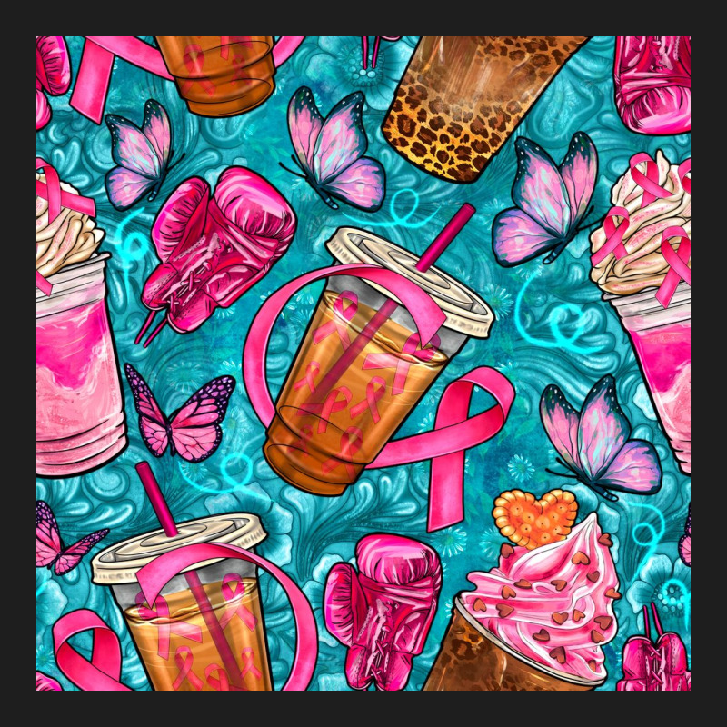 Breast Cancer Coffee Cups With Butterfly Seamless Pattern Bbs Heavyweight Hoodie by BundleAndBundleShop | Teevron