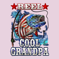 Reel Cool Grandpa American Flag Bass Classic Tee | Teevron