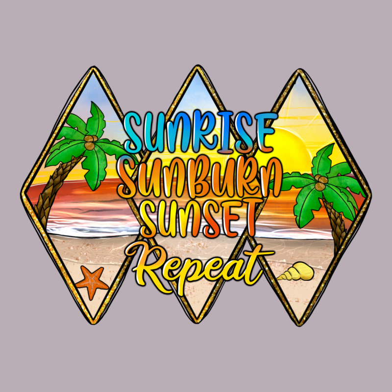 Sunrise Sunburn Sunset Repeat Vintage Tee by JahusDesignShop | Teevron