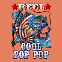 Reel Cool Pop Pop American Flag Bass Classic Tee | Teevron