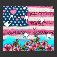 american flag and teeth with flowers | Teevron