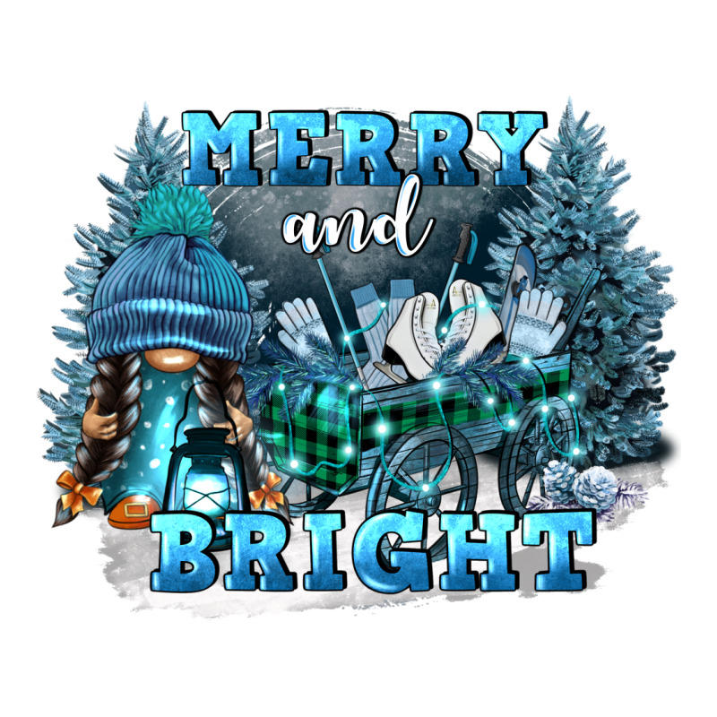 Merry And Bright Premium Sweatshirt by FaDigitalArtStudio | Teevron