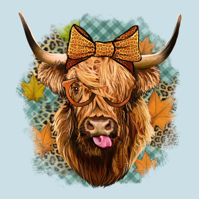 Fall Highland Cow Ladies Tee by Jasminsmagicworld | Teevron